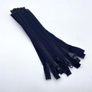 11” YKK Navy Blue Exposed Separating 6 Zippers Sewing Fashion Accessories